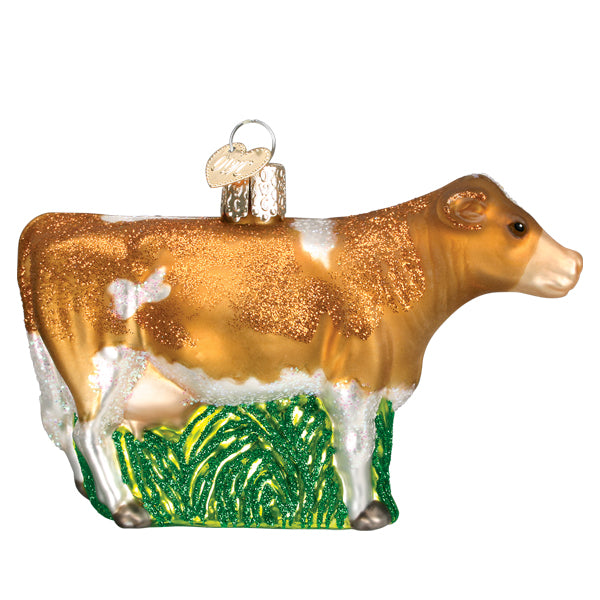 Brown Dairy Cow Ornament