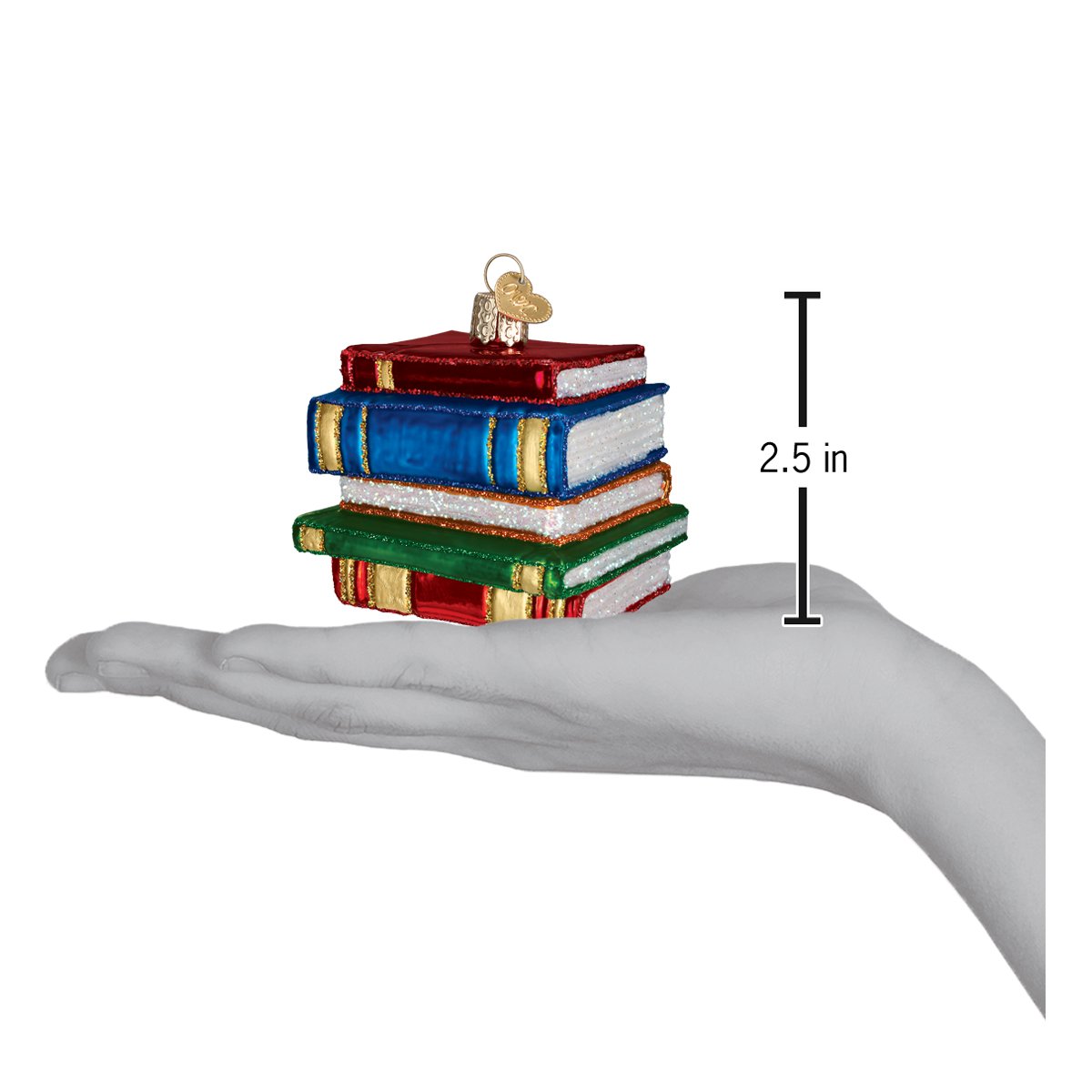 Stack Of Books Ornament