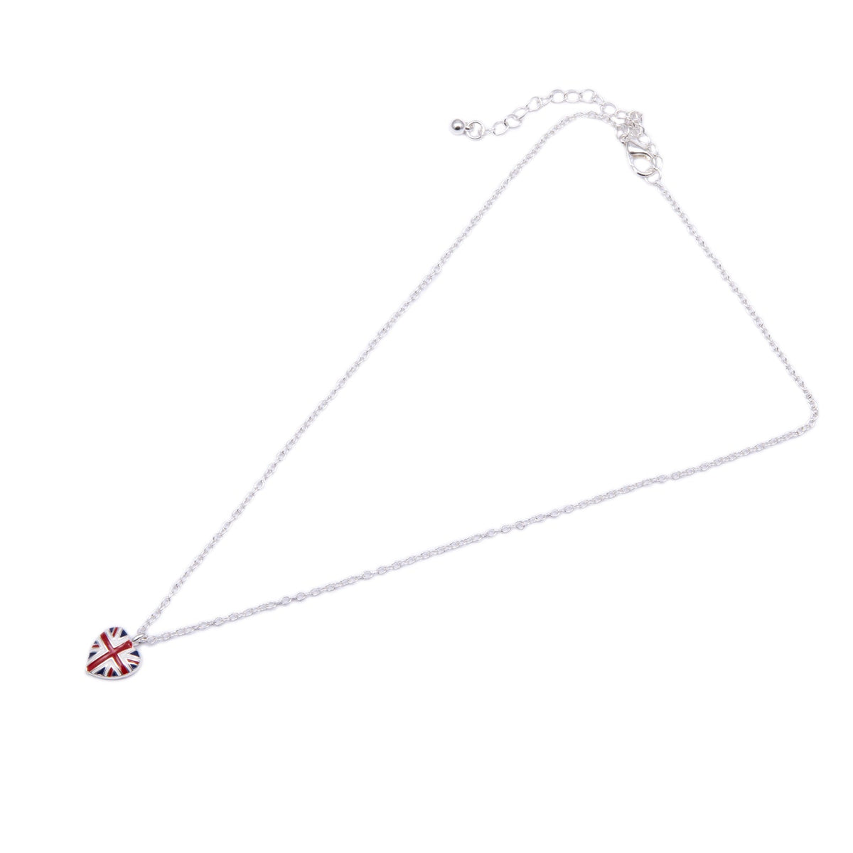 Alexander Thurlow Union Jack Heart Pendant Necklace