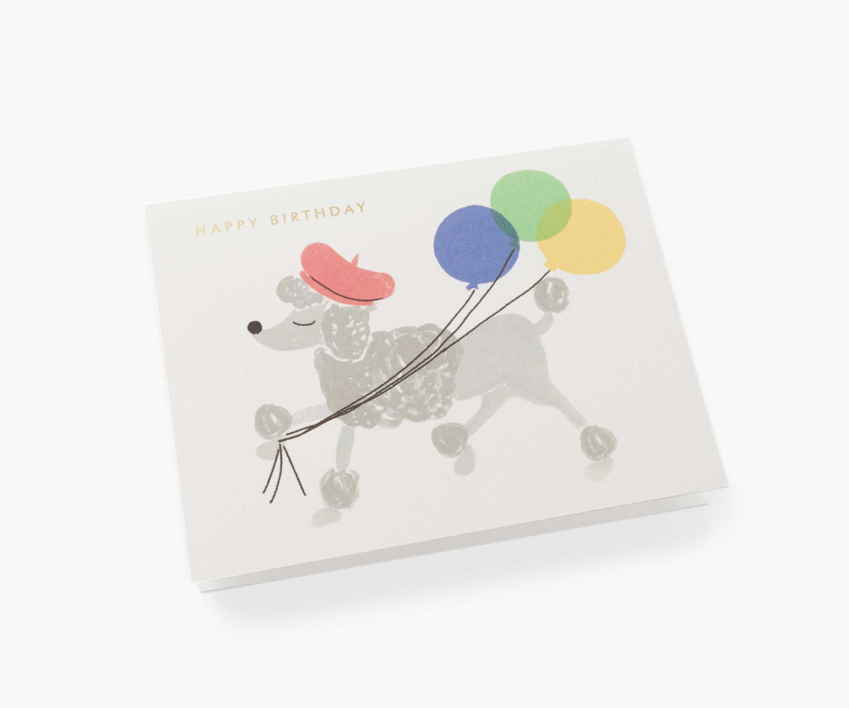 French Poodle Birthday Cards - Boxed Set