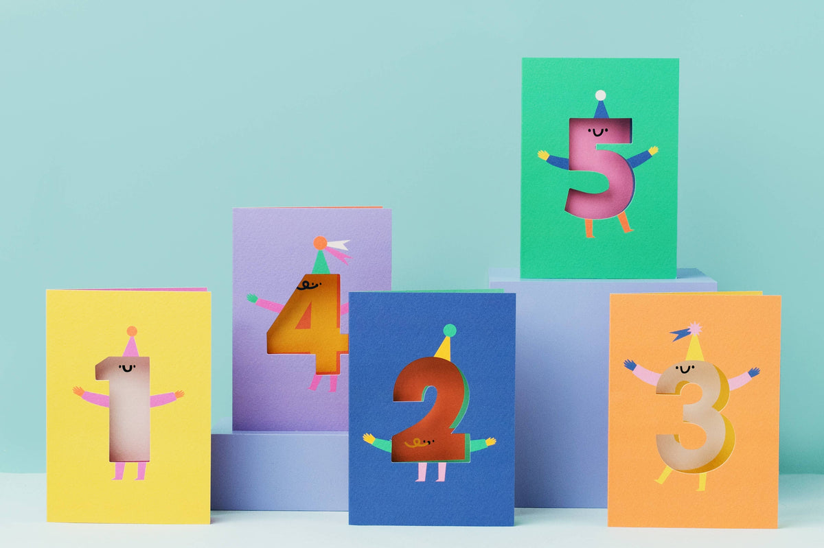Age 5 - Die Cut - Happy Birthday - Five