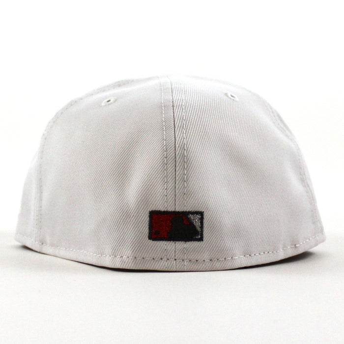 Anaheim Angels 40th Anniversary New Era 59Fifty Fitted Hat (White Black Red Under Brim)