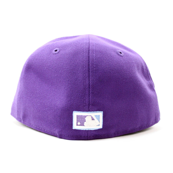 Atlanta Braves 1995 World Series New Era 59Fifty Fitted Hat V2 (Light Purple Sky Blue Under Brim)