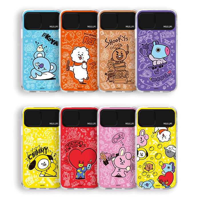 BT21 OFFICIAL Doodling2 Graphic Light Up Case (for iPhone and Samsung)