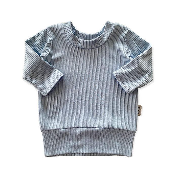 Chambray Ribbed Lounge Top