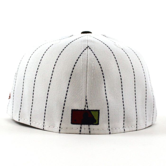 Chicago White Sox 1933 All Star Game New Era Fitted 59Fifty Hat (Pinstripe Navy Pinot Red Under Brim)