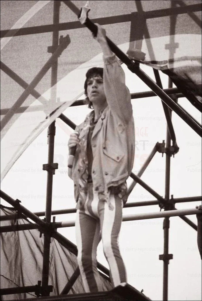Mick Jagger Keith Richards Paris Concert 1991 - VINTAGEARTREPRINTS.COM