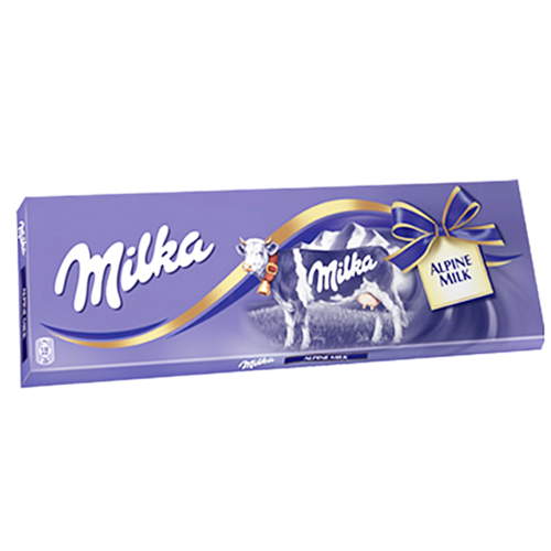 Milka Alpine Milk Chocolate Bar 250g (Milka) - MezeHub