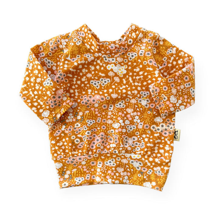 Mustard Floral Lounge Top