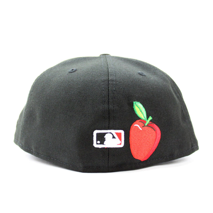 New York Yankees Rose 27 World Championships 59Fifty New Era Fitted Hat (Black Pink Under Brim)