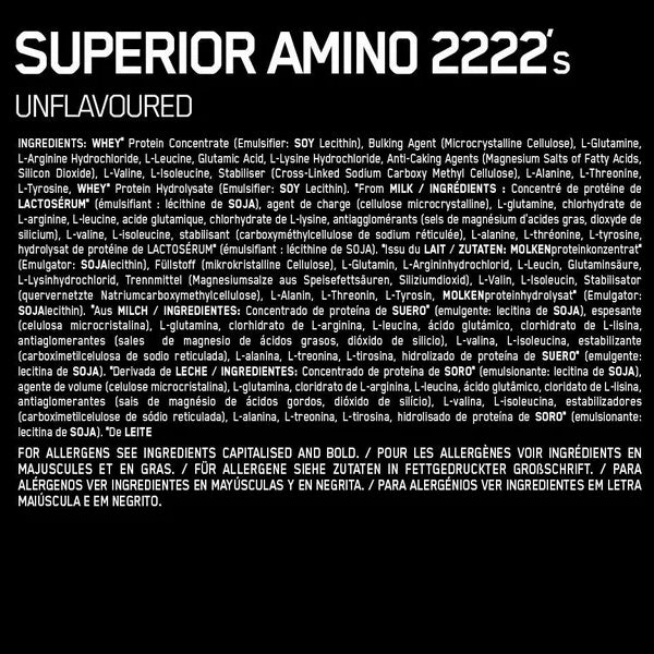 Optimum Nutrition Superior Amino 2222mg Tablets