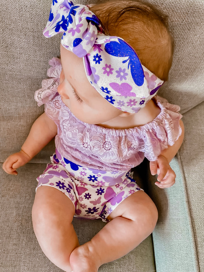 Purple Butterflies Headbands