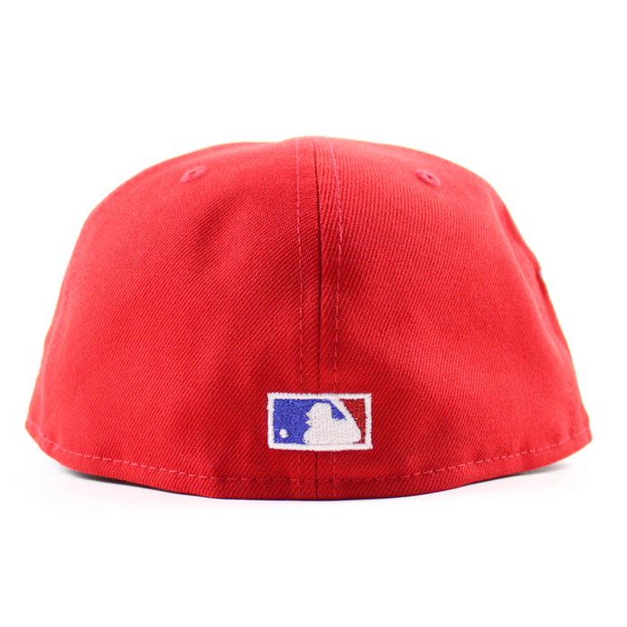 St. Louis Cardinals Mascot Final Season New Era 59Fifty Fitted Hat (Scarlet Red Navy Gray Under Brim)