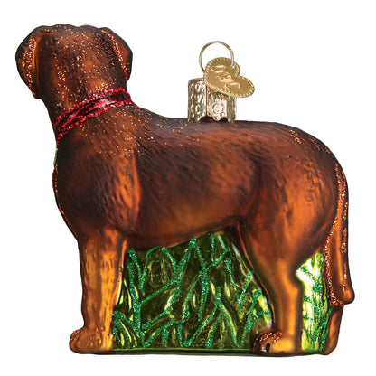 Standing Chocolate Lab Ornament