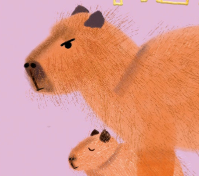 CAPYBARA BABY - Baby Card