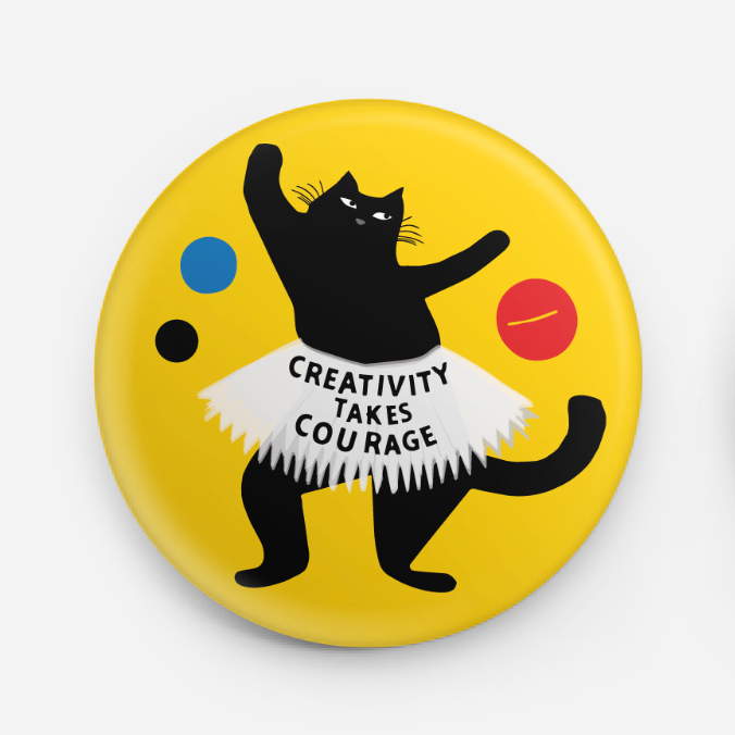 Button - Creativity (Black Cats)