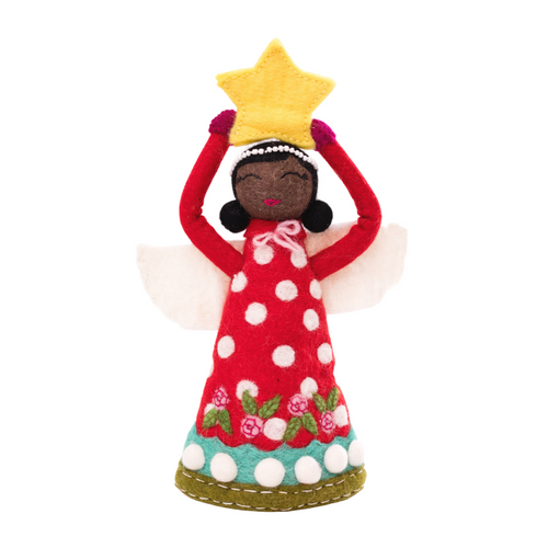 Angel Tree Topper - Simone -red