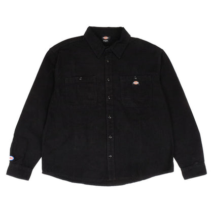 303 Boards - 303 X Dickies 303 Oval Duck Canvas Long Sleeve Utility Shirt (Black)