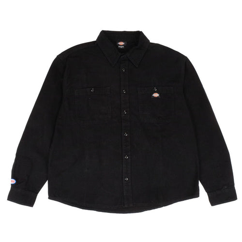 303 Boards - 303 X Dickies 303 Oval Duck Canvas Long Sleeve Utility Shirt (Black)