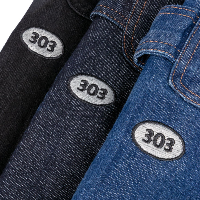 303 Boards - 303 X Dickies Skateboarding 303 Oval Regular Fit Utility Jeans (Black)