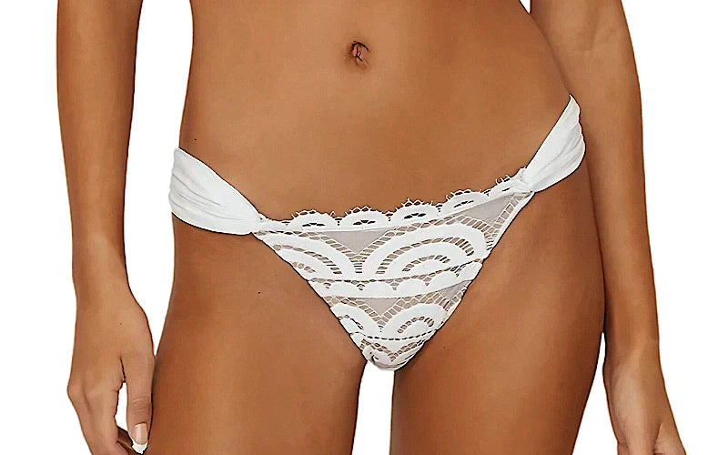 Lace Bralette-Laced Fanned Bikini
