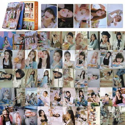 55pcs/set NMIXX ENTWURF Photocards Lomo Cards Set (Fan Goods)