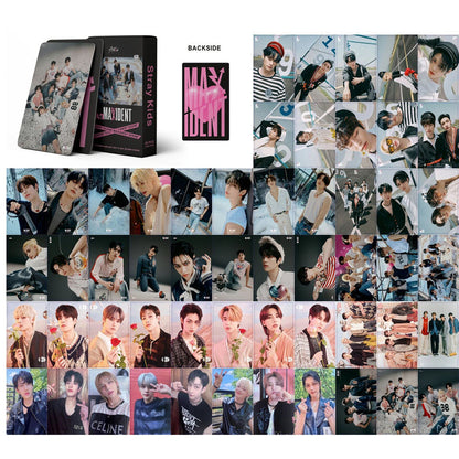 55pcs/set Stray Kids MAXIDENT Photocards Lomo Cards Set (Fan Goods)