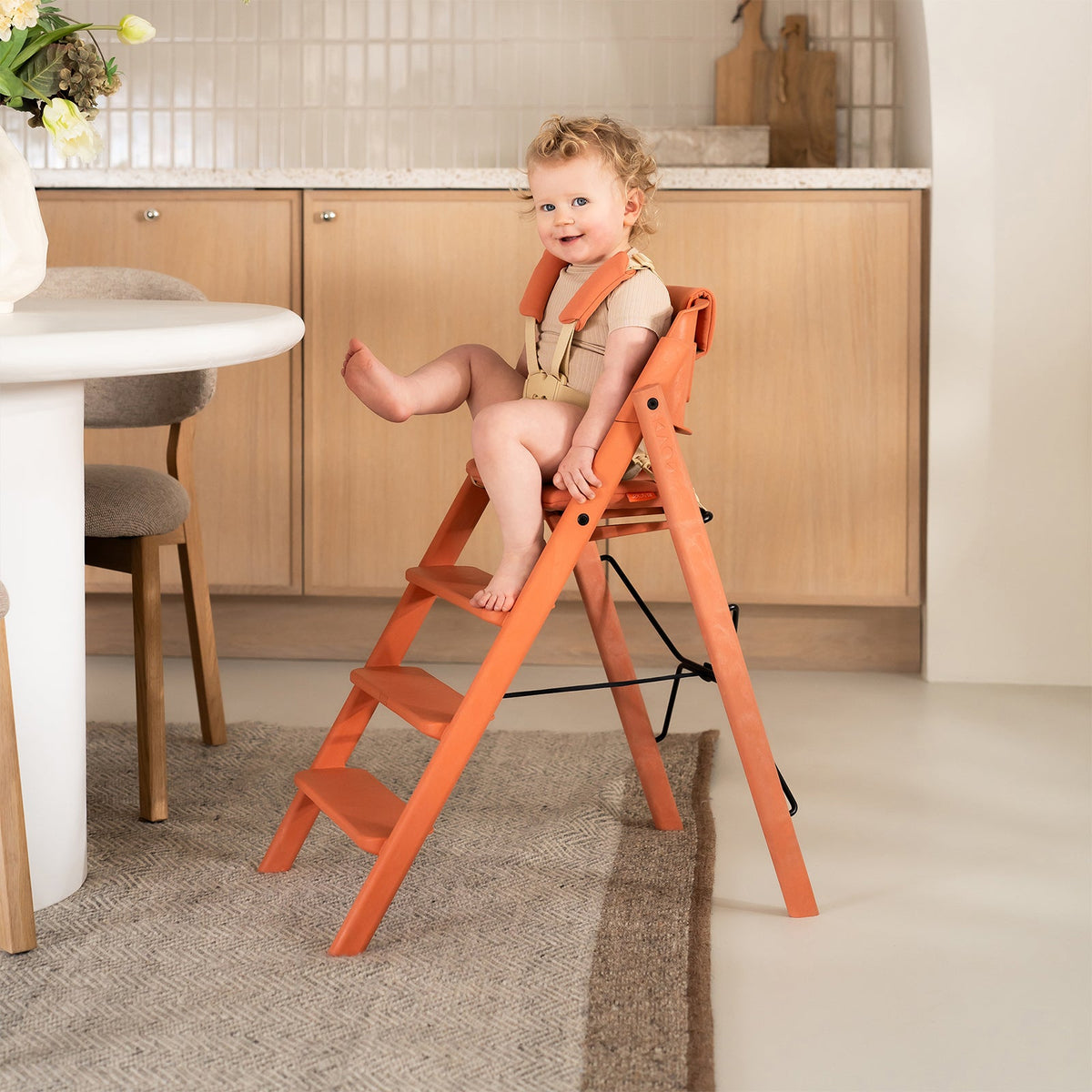 KAOS Klapp Jr. Harness & Cushion Set - Terracotta Pink