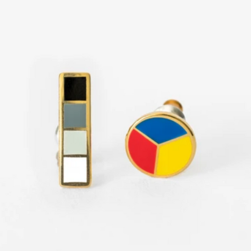 Color Wheel & Grayscale Earrings
