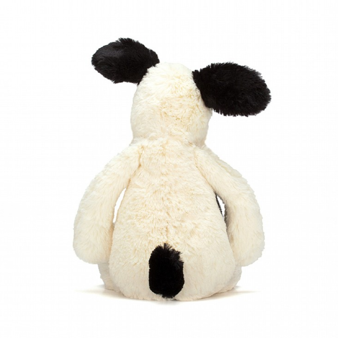 Bashful Black & Cream Puppy -medium