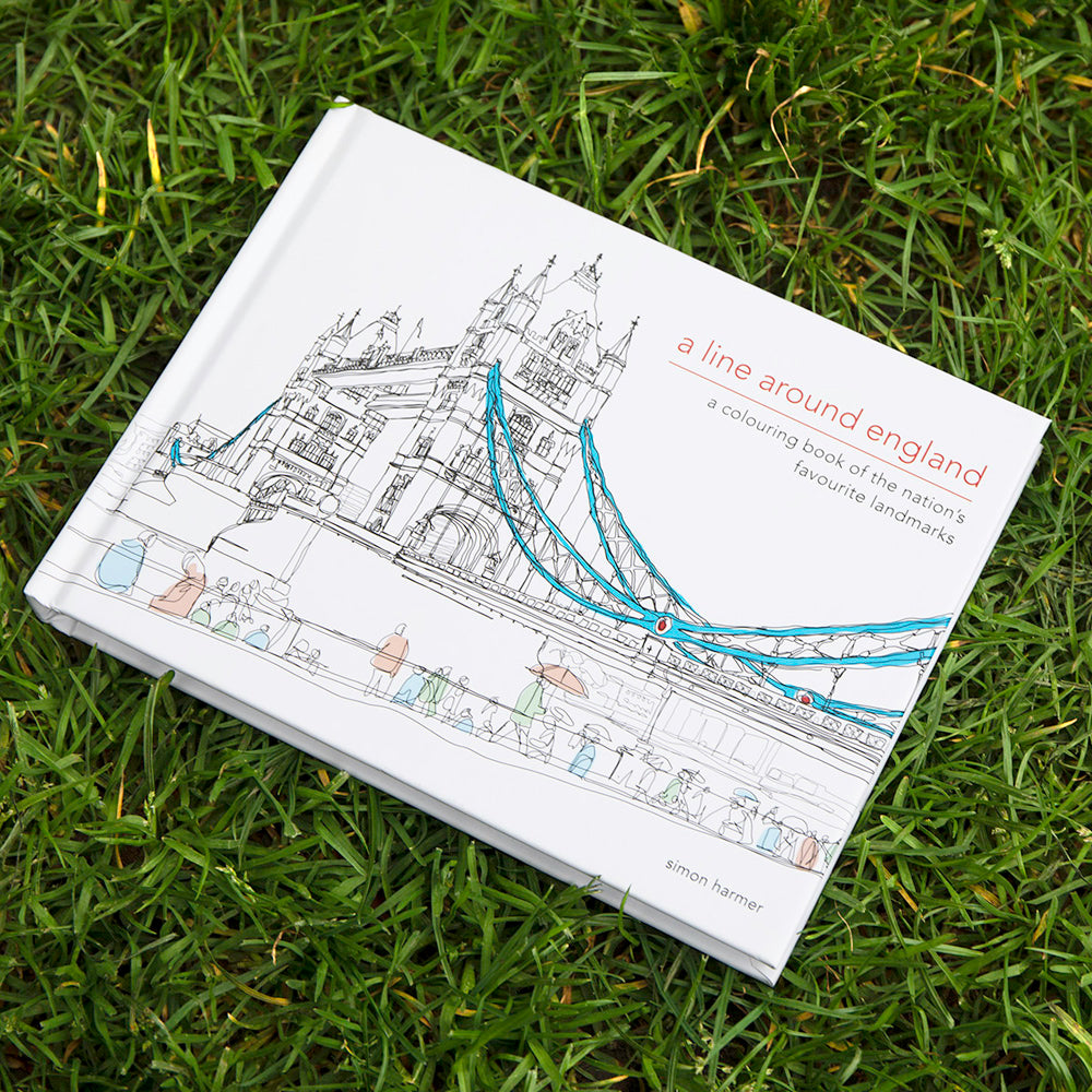 A Line Around England - A Colouring Book Of The Nation's Favourite Landmarks