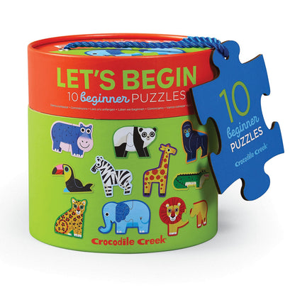 Crocodile Creek Let's Begin 2 Piece Puzzle Jungle