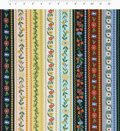 Gemma Canvas Metallic Fabric - Multi