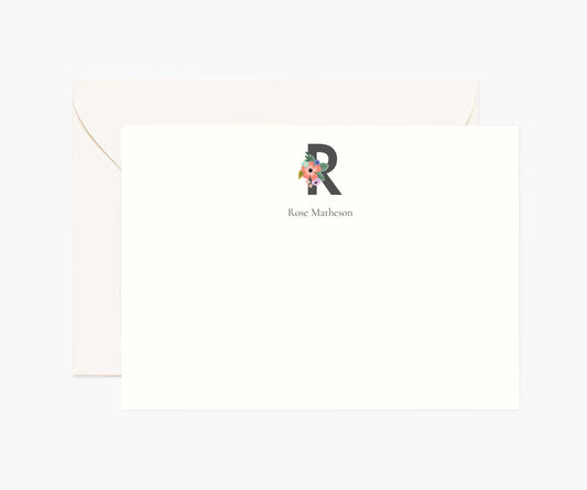Monogram Personalized Stationery - R