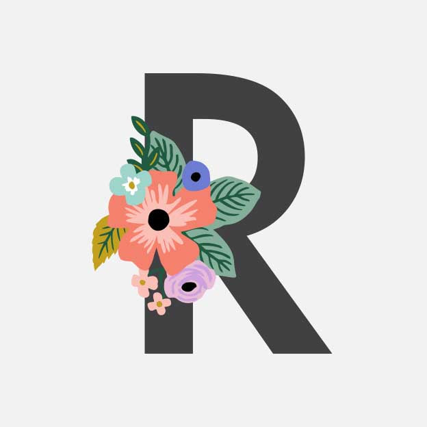 Monogram Personalized Stationery - R