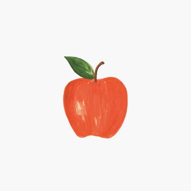 Food & Drink Personalized Stationery  - Apple