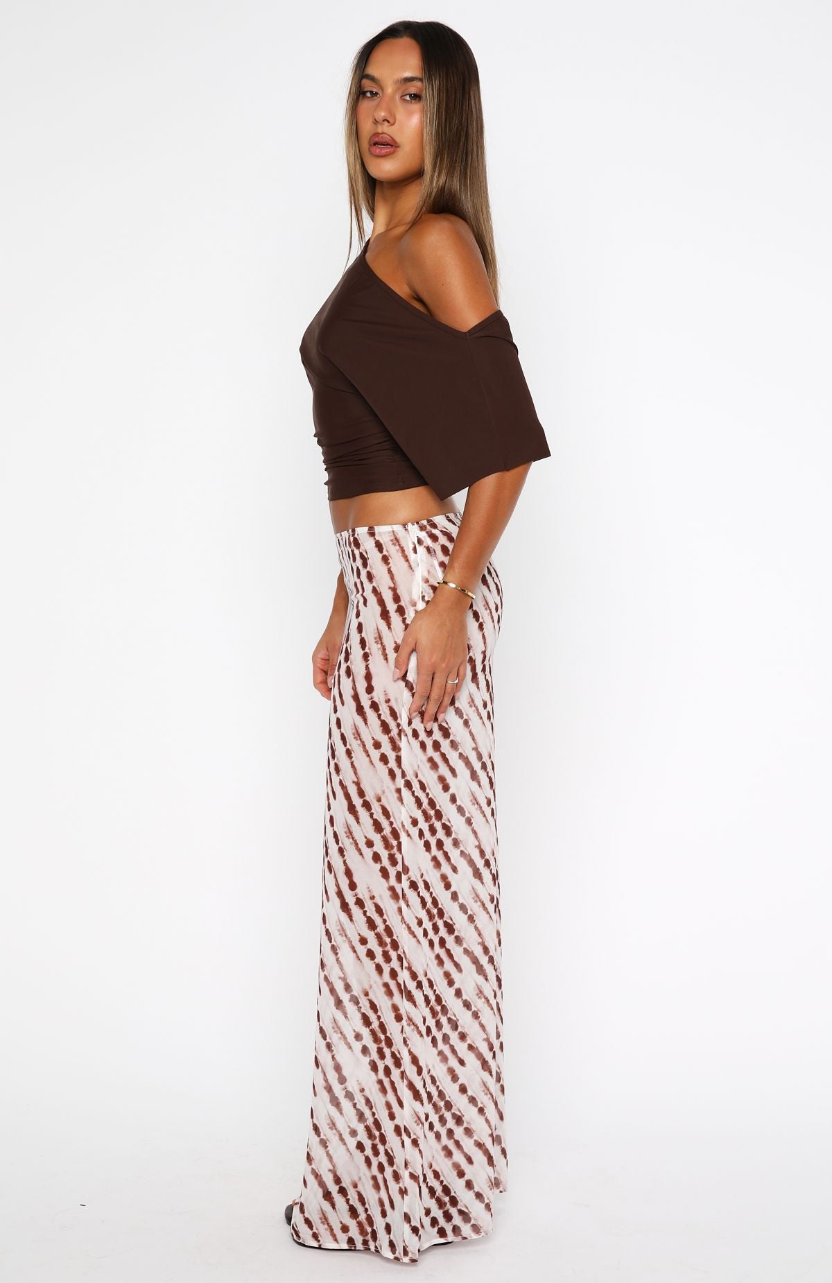 Sunday Strolls Maxi Skirt Espresso Mist