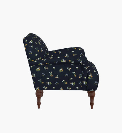 Bristol Armchair - Ditsy Dahlia Navy