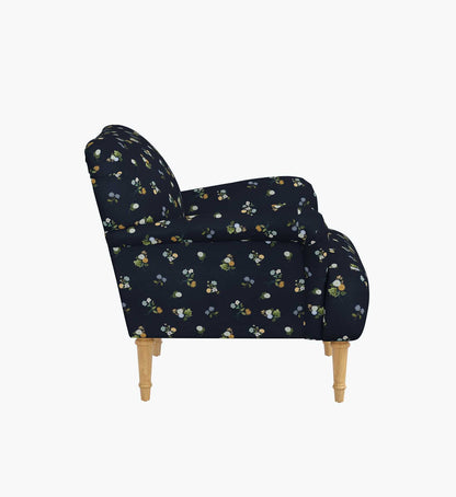 Bristol Armchair - Ditsy Dahlia Navy