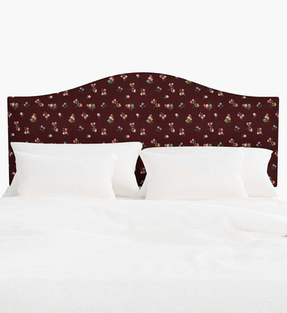 Mayfair Headboard - Ditsy Dahlia Burgundy