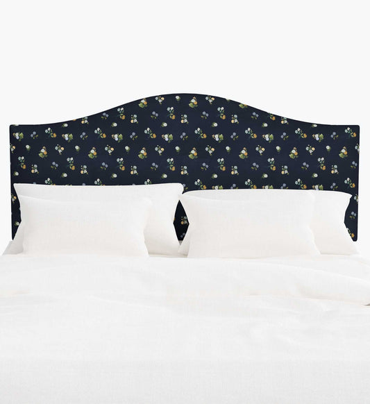 Mayfair Headboard - Ditsy Dahlia Navy