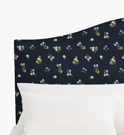 Mayfair Headboard - Ditsy Dahlia Navy