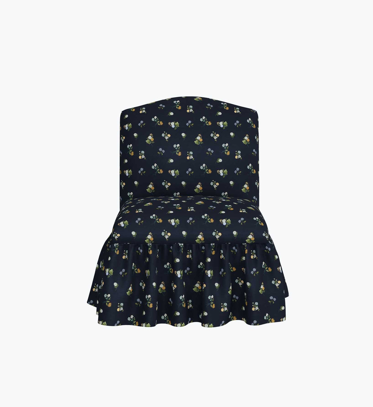 Edie Slipper Chair - Ditsy Dahlia Navy