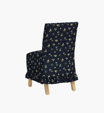 Louise Slipcover - Ditsy Dahlia Navy