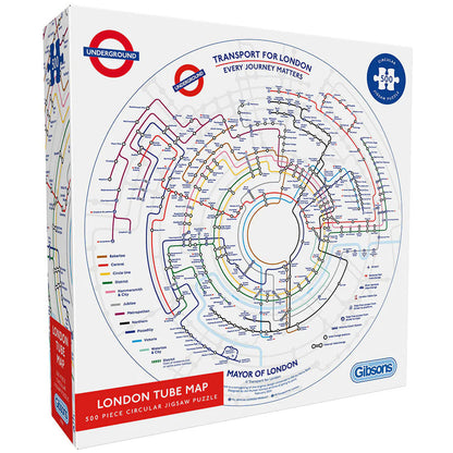 Gibsons TFL Circular Tube Map 500pc Puzzle
