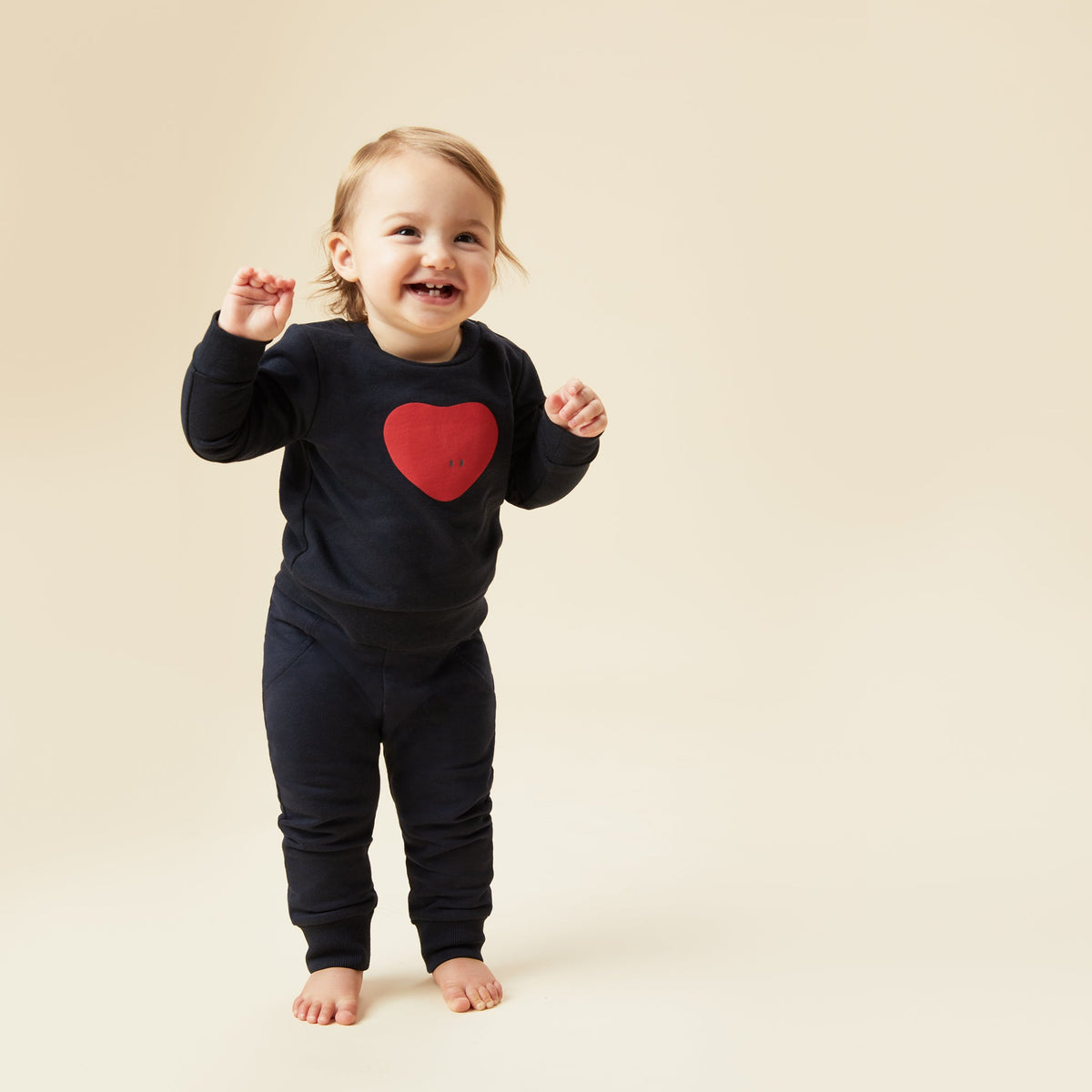 Heart Sweatshirt & Joggers Outfit