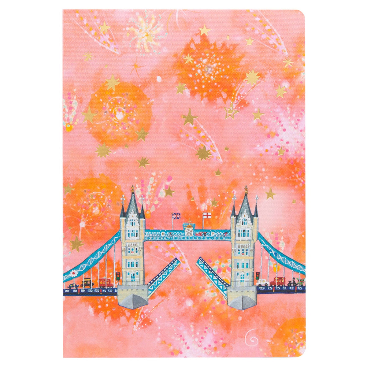 Lucy Loveheart Firework Bridge A5 Notebook