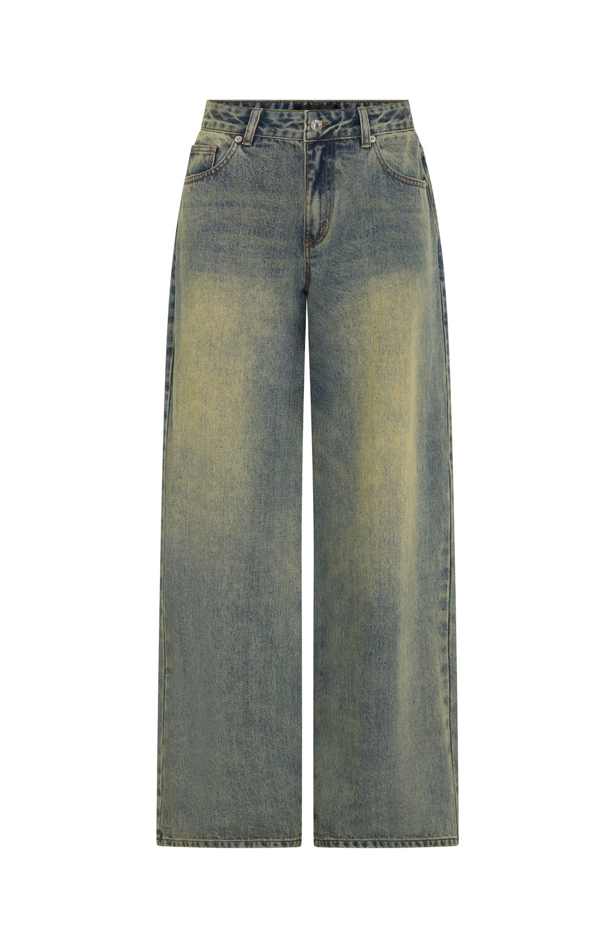 Maeve Low Rise Wide Leg Jeans Sand