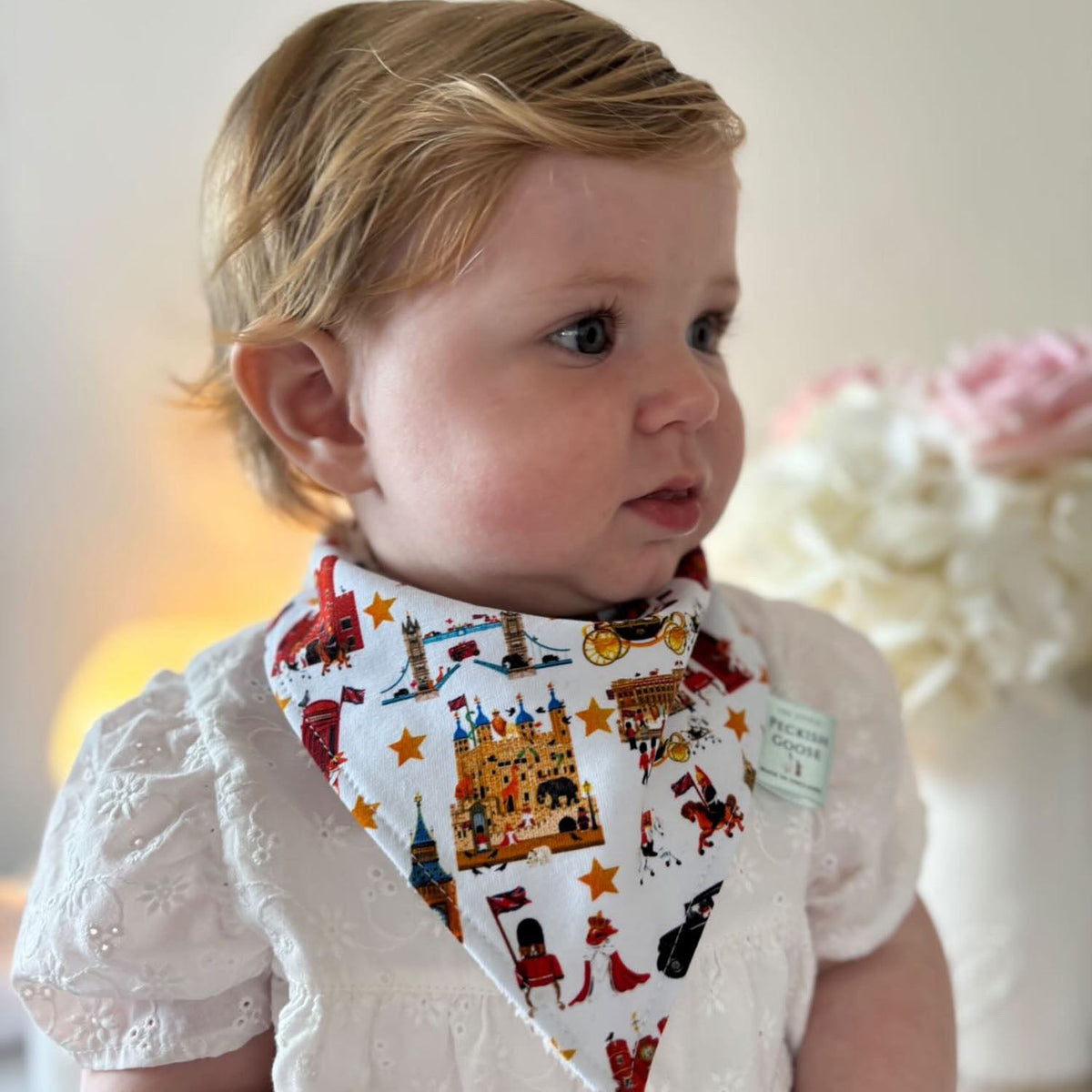 Peckish Goose London Organic Baby Bib