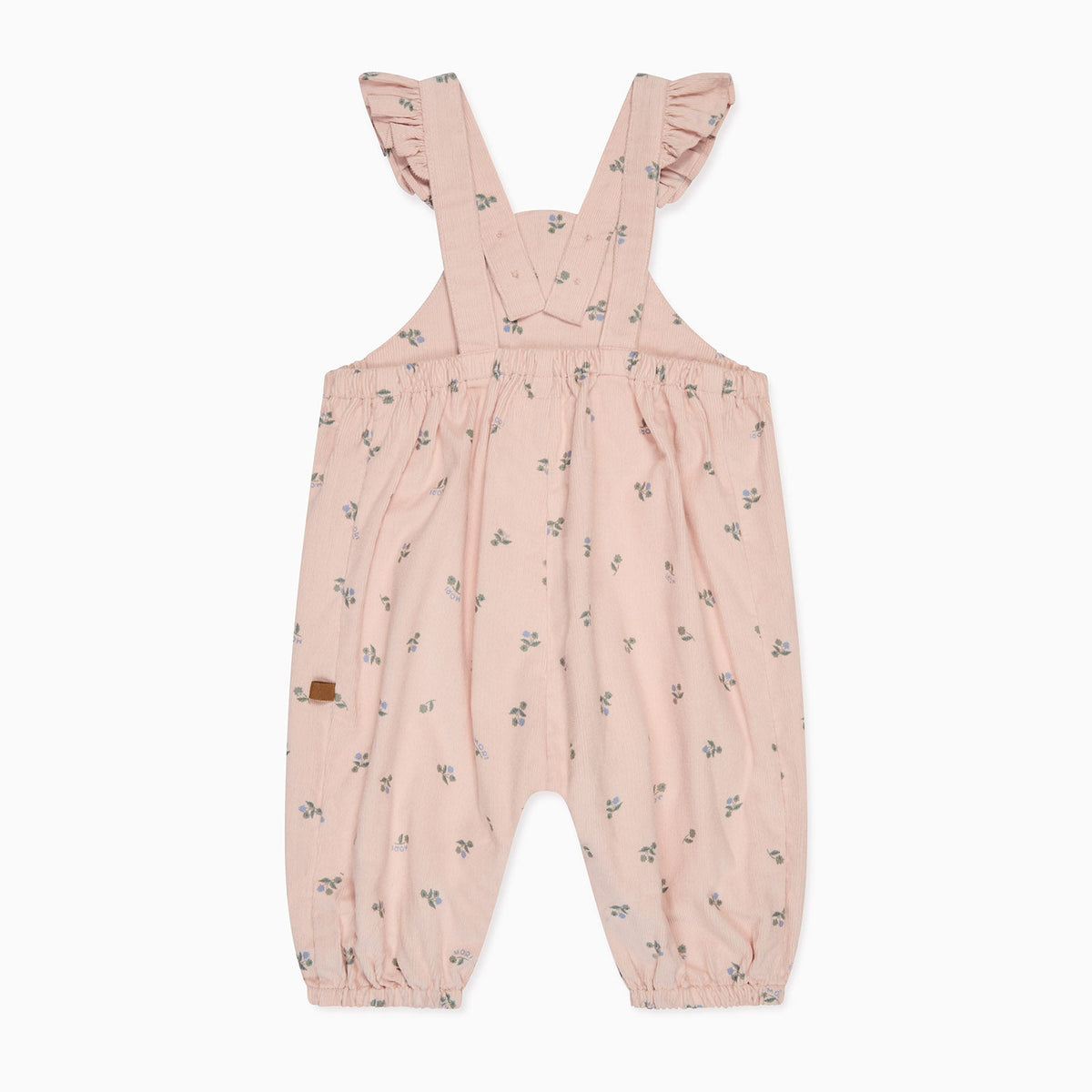 Floral Frilled Corduroy Dungarees